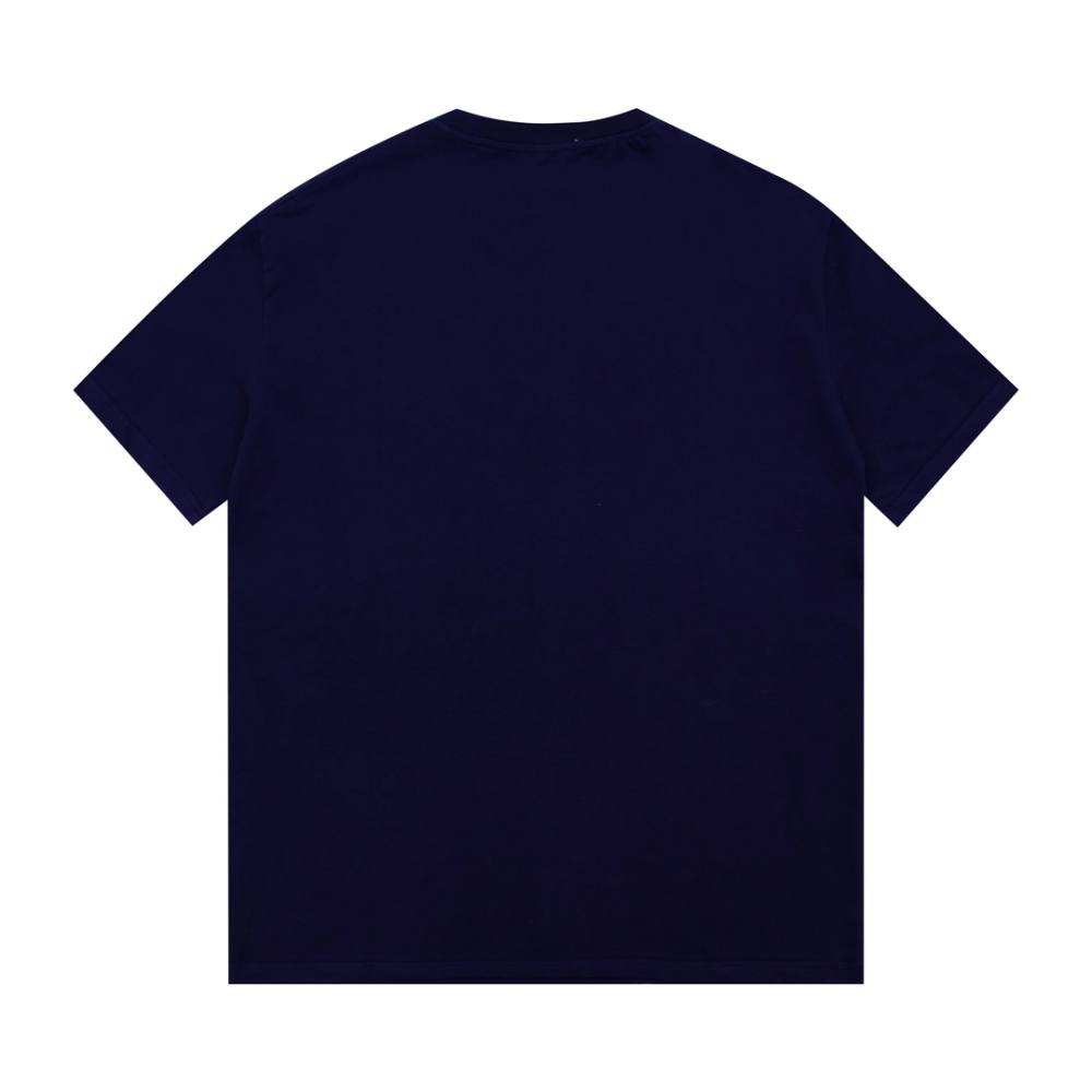 Celine-Anchor Print Short Sleeve Black T-Shirt