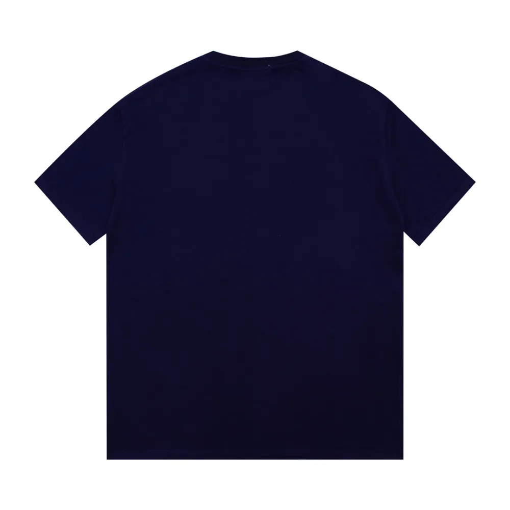 Celine-Anchor Print Short Sleeve Black T-Shirt