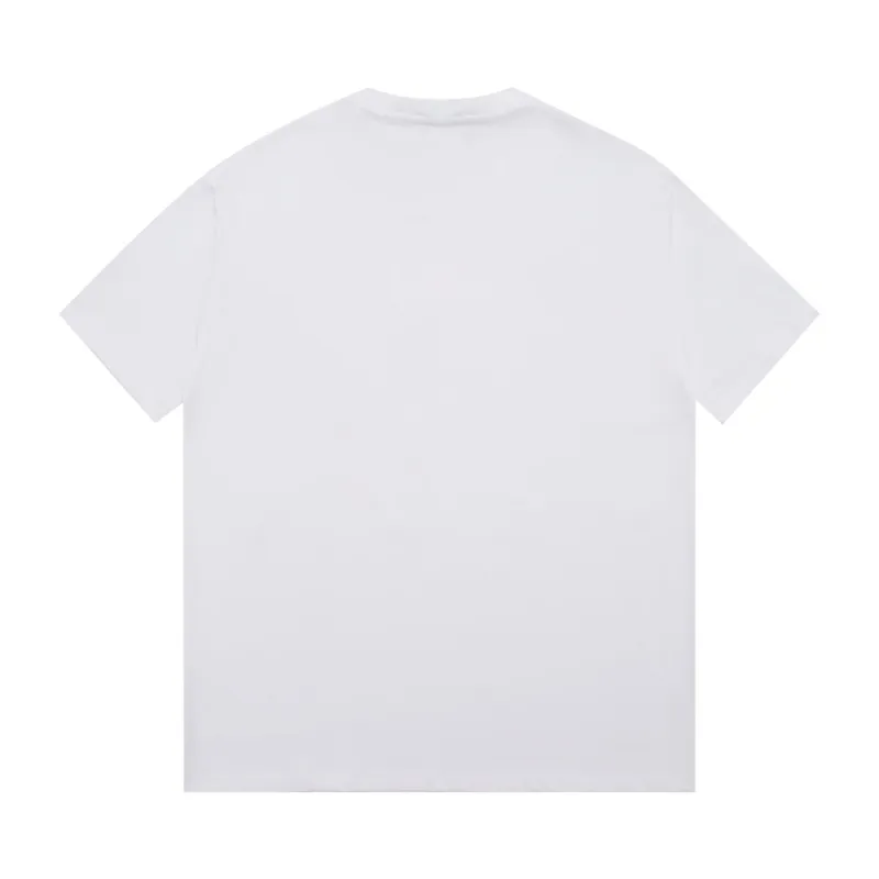 Celine-Anchor Print Short Sleeve White T-Shirt