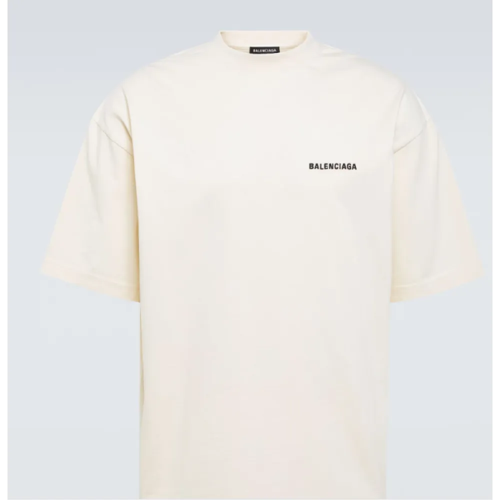 Balenciaga Logo cotton-blend jersey T-shirt