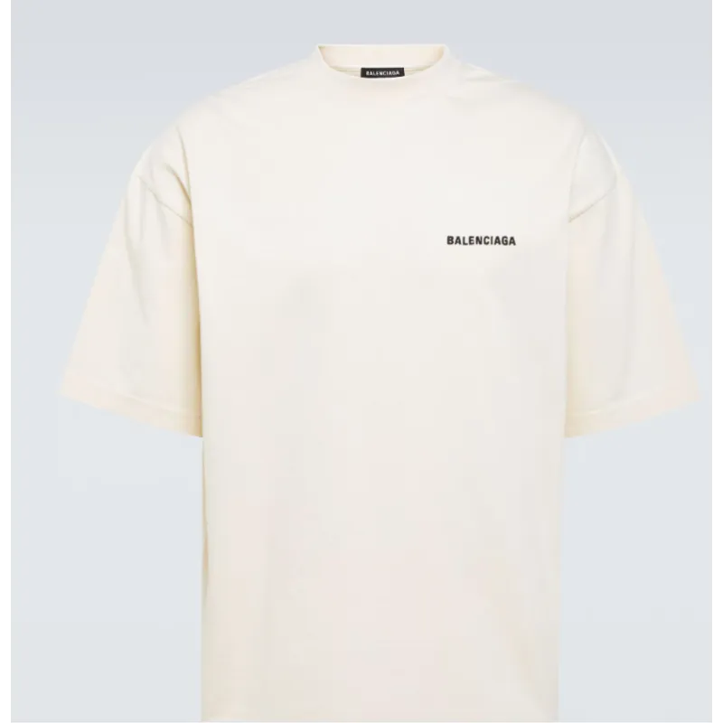 Balenciaga Logo cotton-blend jersey T-shirt