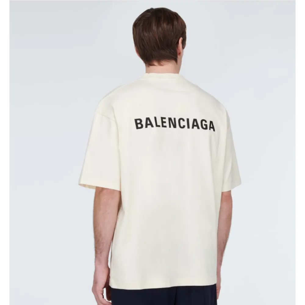 Balenciaga Logo cotton-blend jersey T-shirt