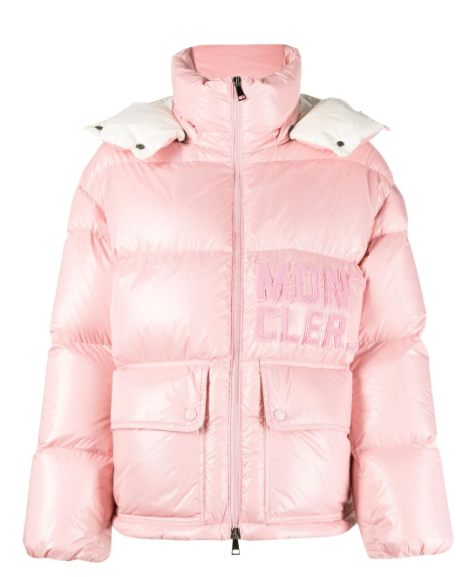  Moncler down jacket pink/ Black