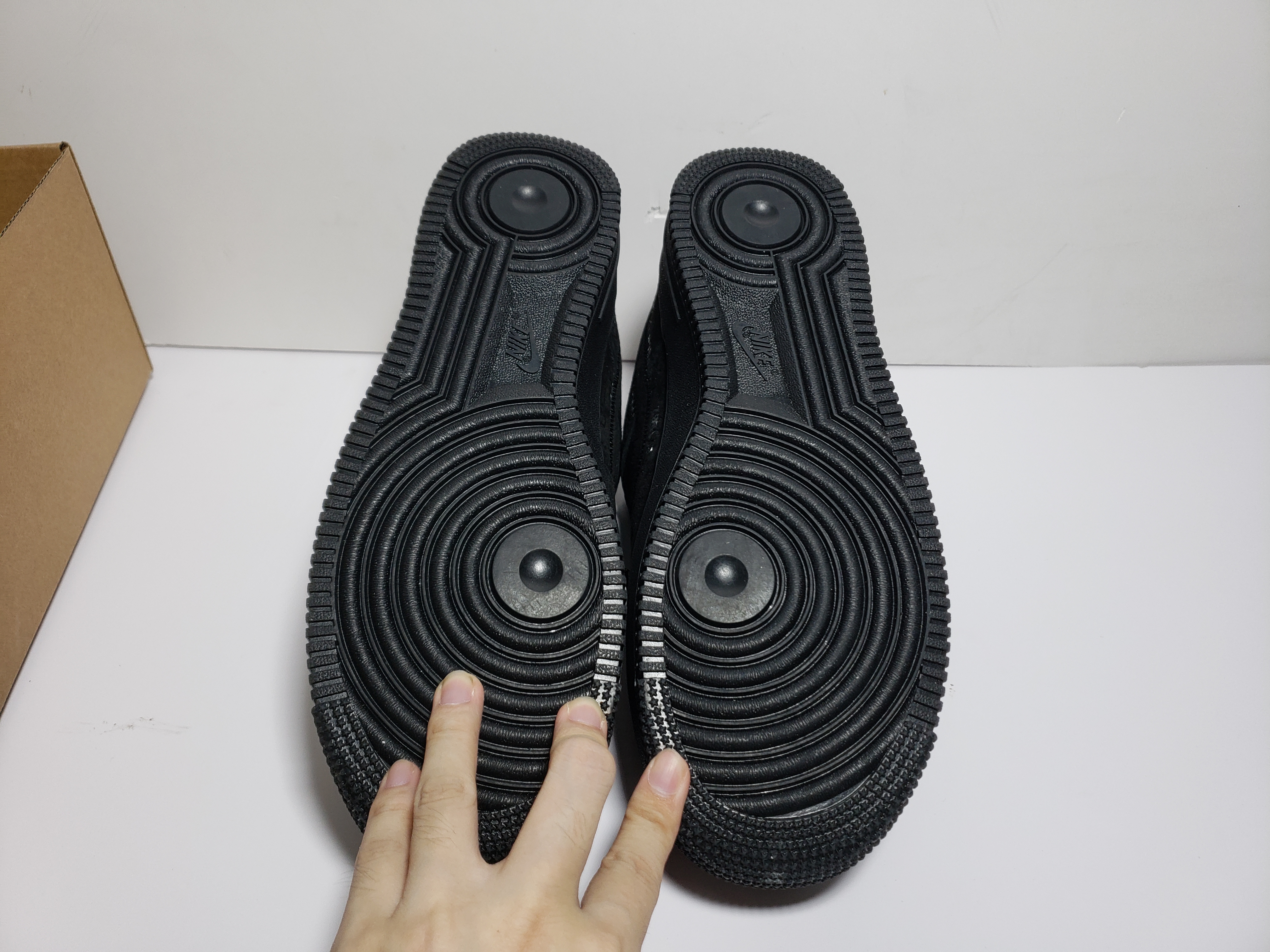 LJR Louis Vuitton x Nike Air Force 1 All Black,1A9VD7