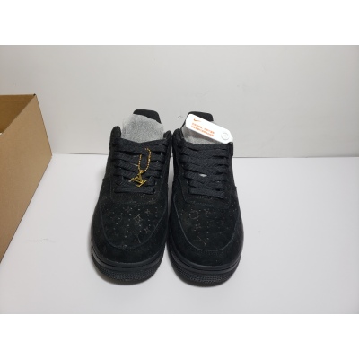 LJR Louis Vuitton x Nike Air Force 1 All Black,1A9VD7 02