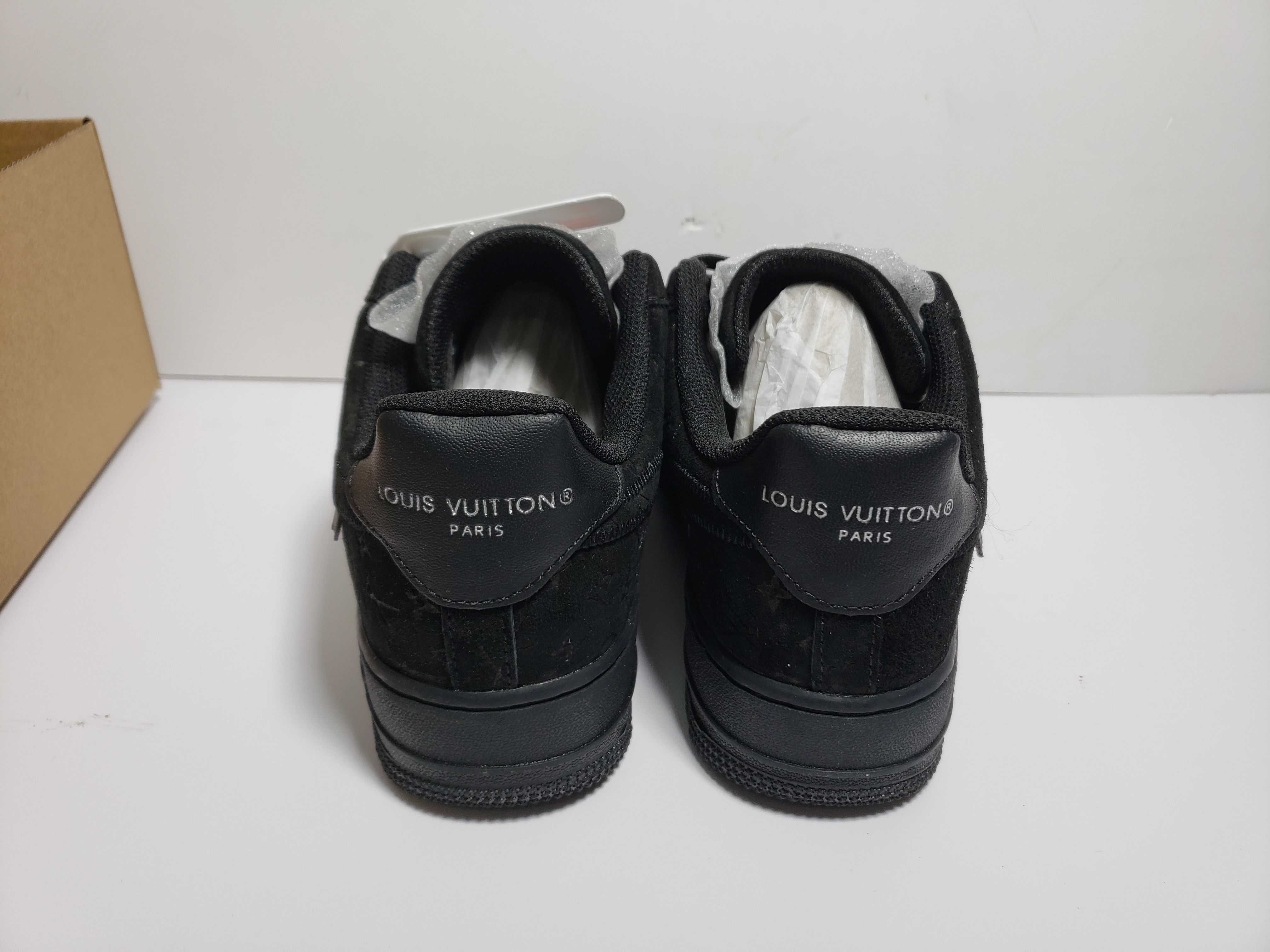 LJR Louis Vuitton x Nike Air Force 1 All Black,1A9VD7