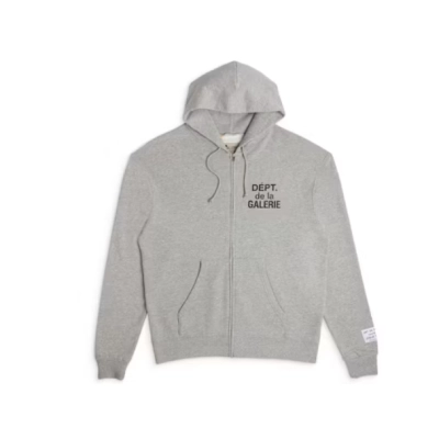 Gallery Dept French Zip Hoodie Heather Grey 01