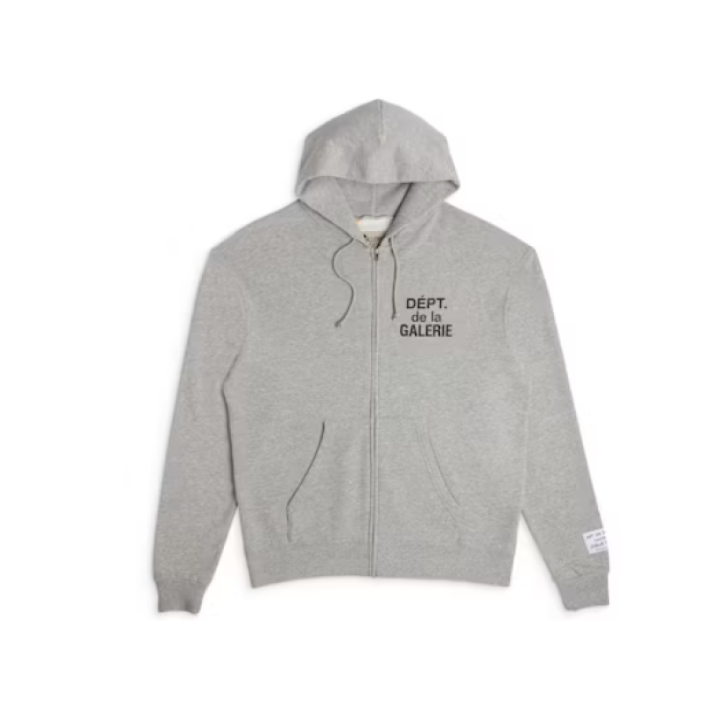 Gallery Dept French Zip Hoodie Heather Grey