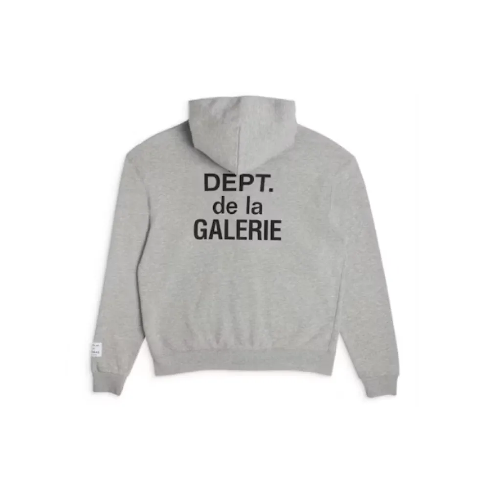 Gallery Dept French Zip Hoodie Heather Grey