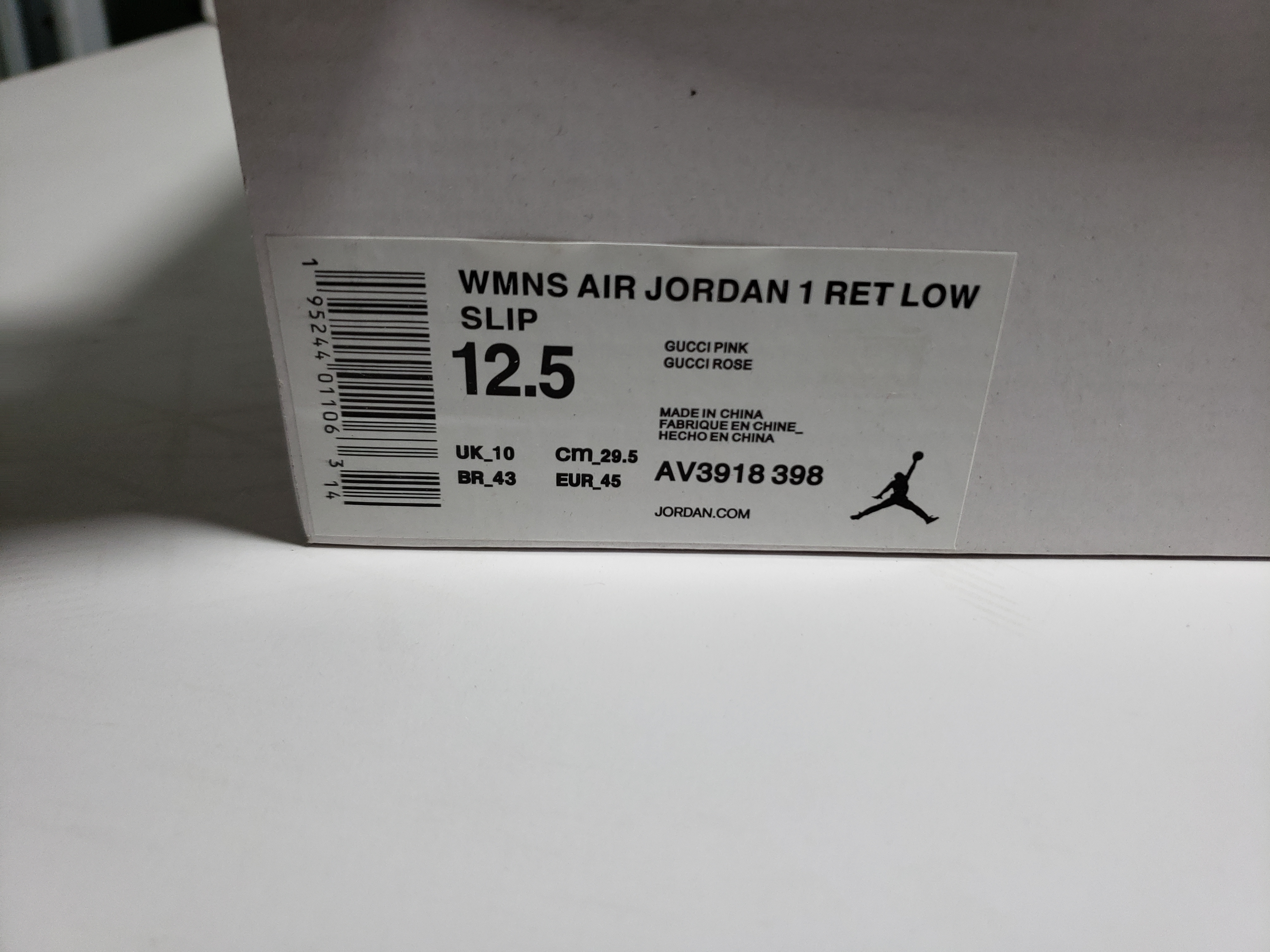 LJR Jordan 1 Low Gucci Powder