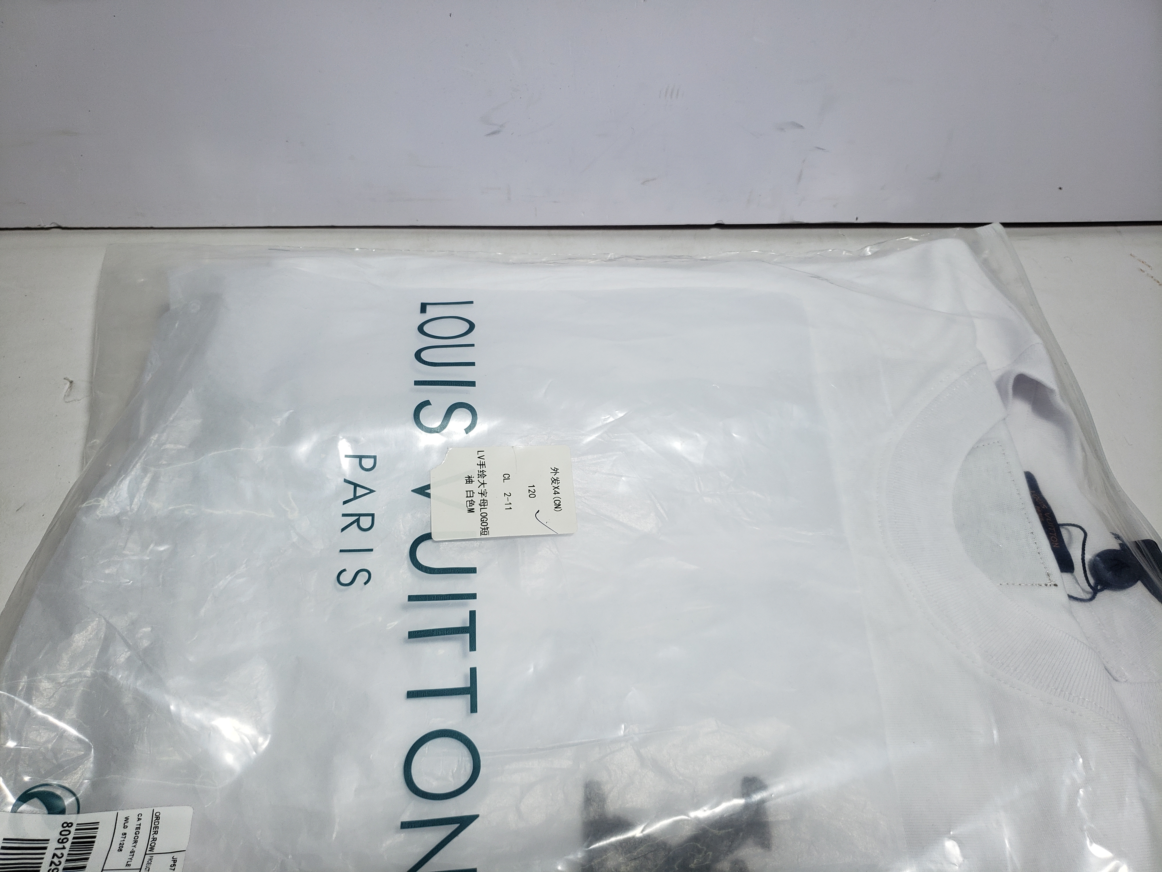 Louis Vuitton hand-painted large letter LOGO T-Shirts white