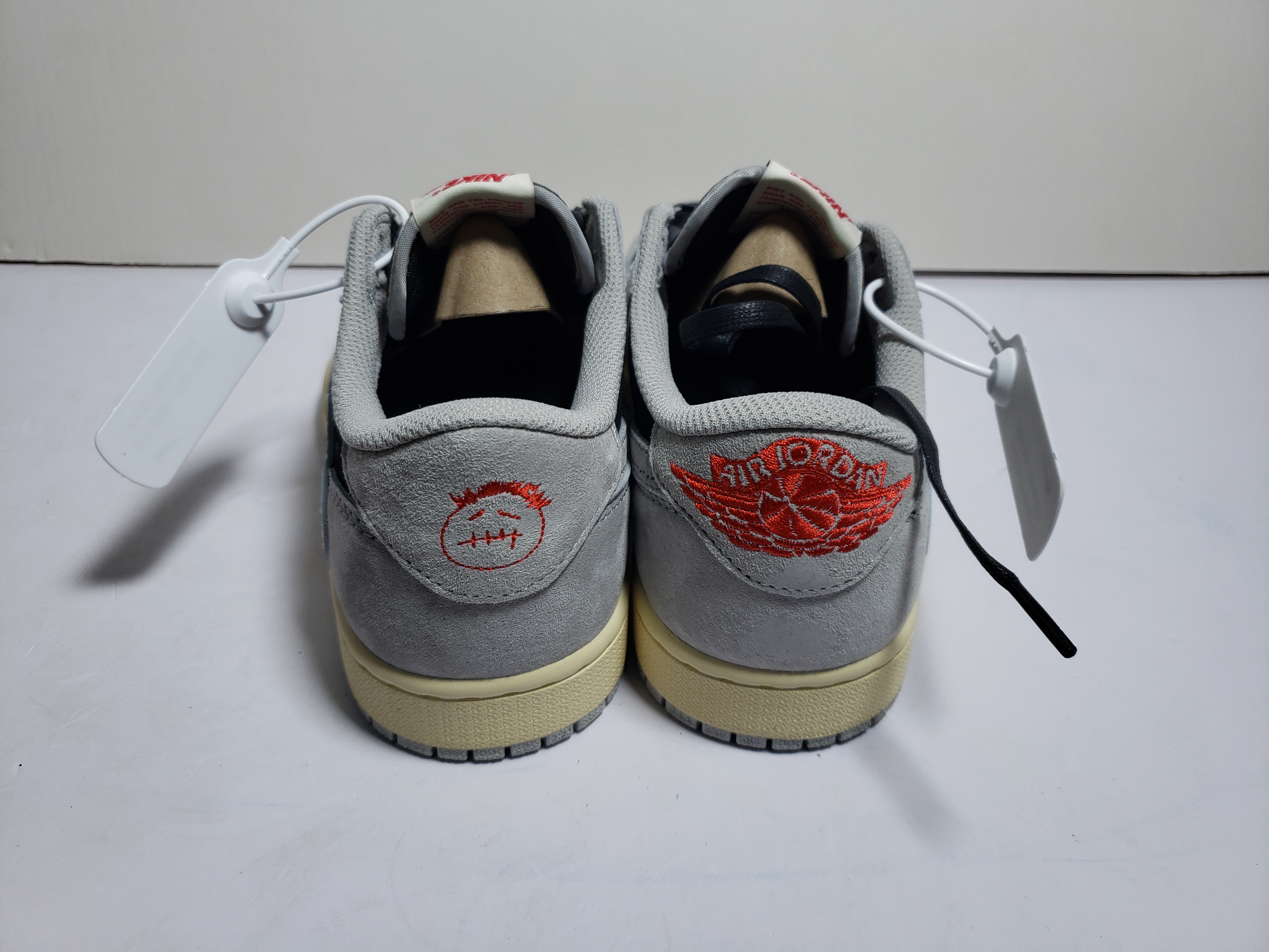 LJR Jordan 1 x Travis Scott Low White Grey Low Gang,DM7866-010