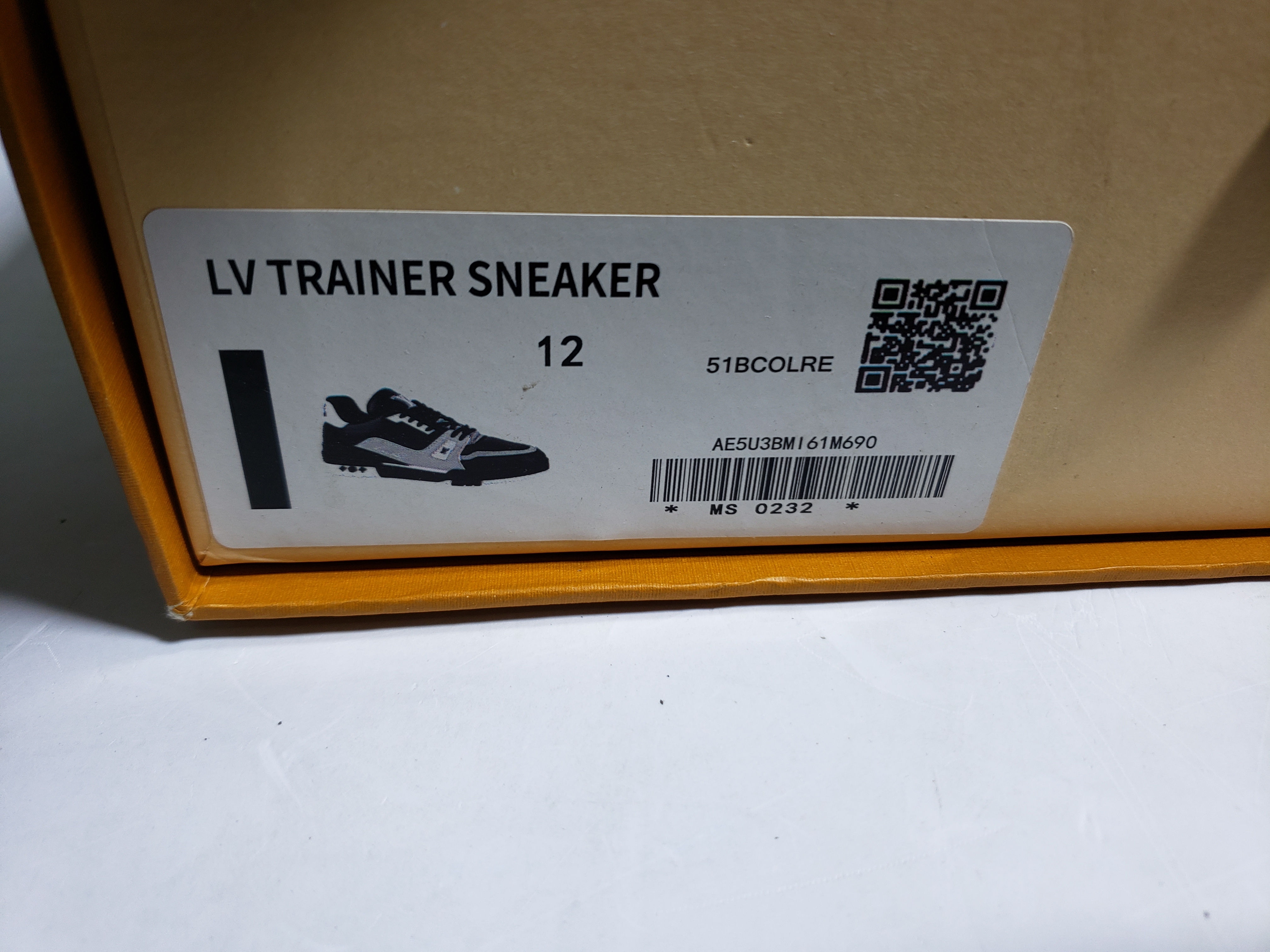 LJR Louis Vuitton LV Trainer Black Grey White,1AAHS2