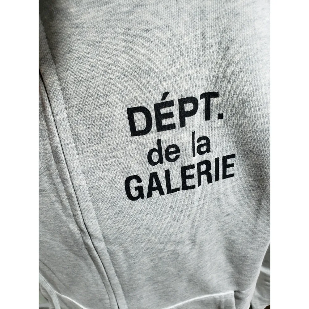 Gallery Dept French Zip Hoodie Heather Grey