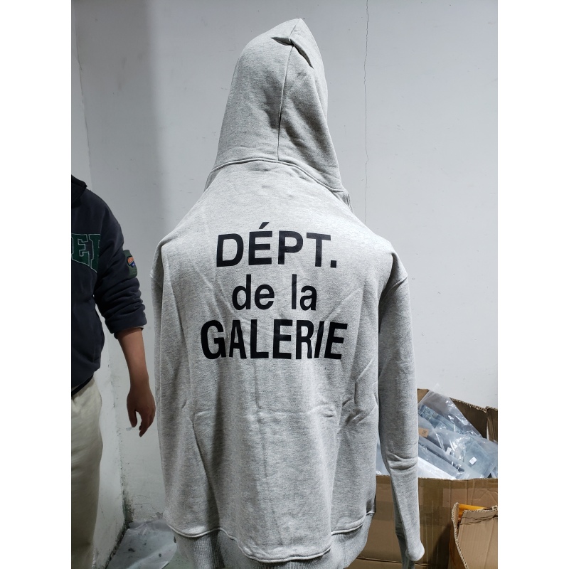 Gallery Dept French Zip Hoodie Heather Grey