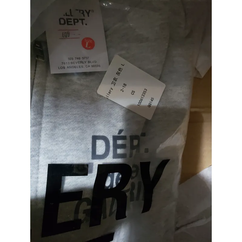 Gallery Dept French Zip Hoodie Heather Grey