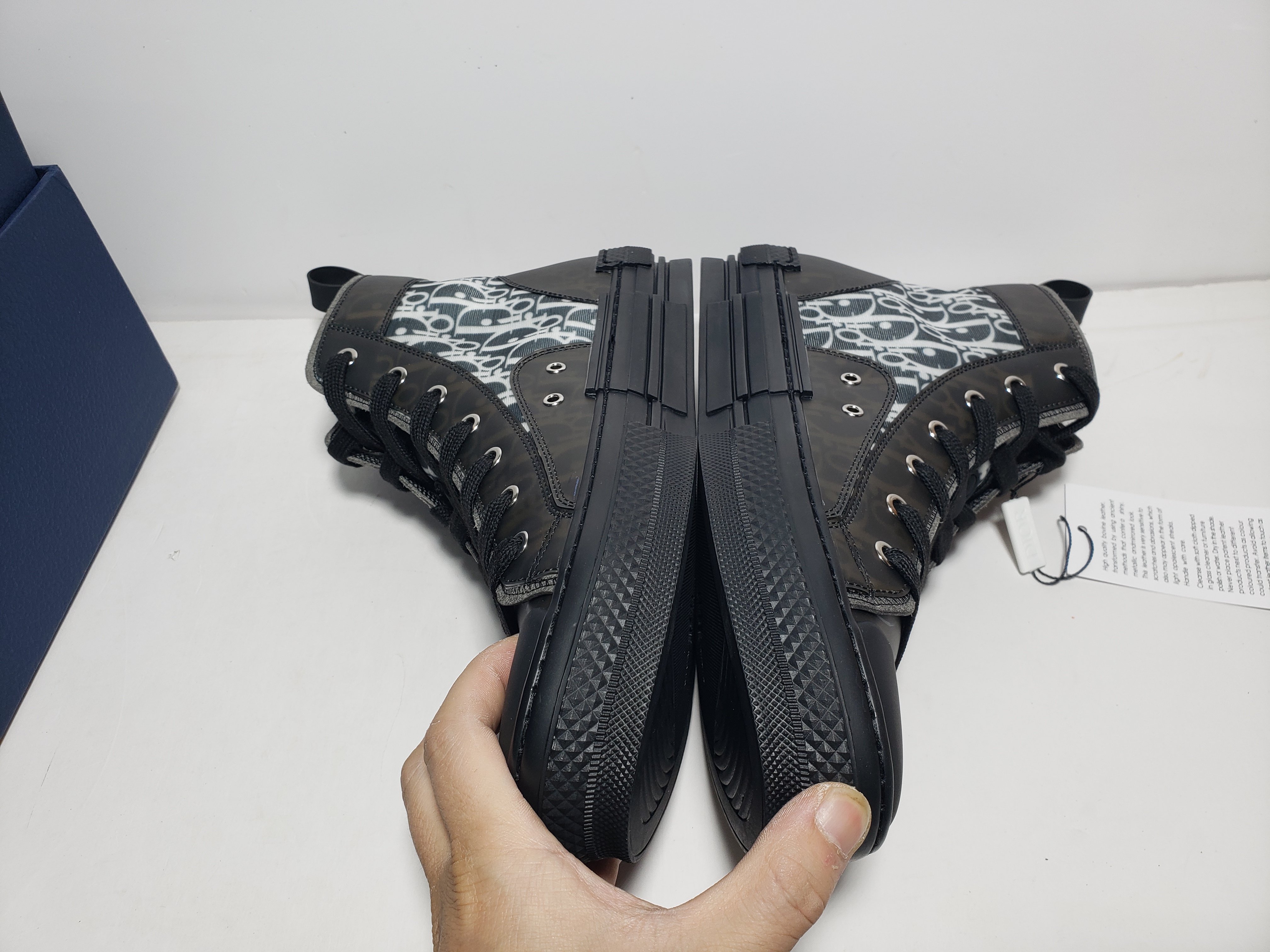 LJR Dior B23 High Top Canvas Oblique Black, 3SH118YJP_H960