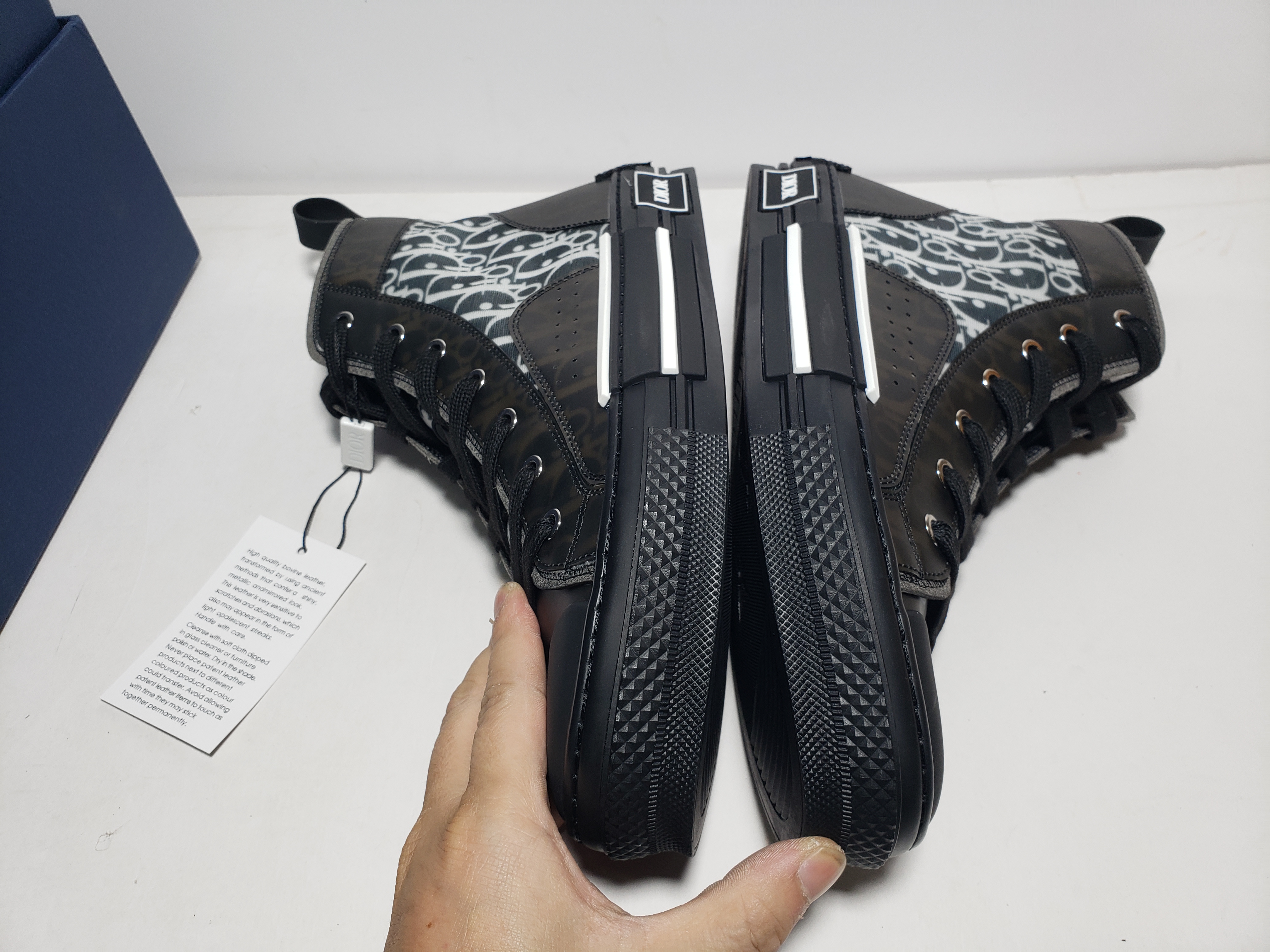 LJR Dior B23 High Top Canvas Oblique Black, 3SH118YJP_H960