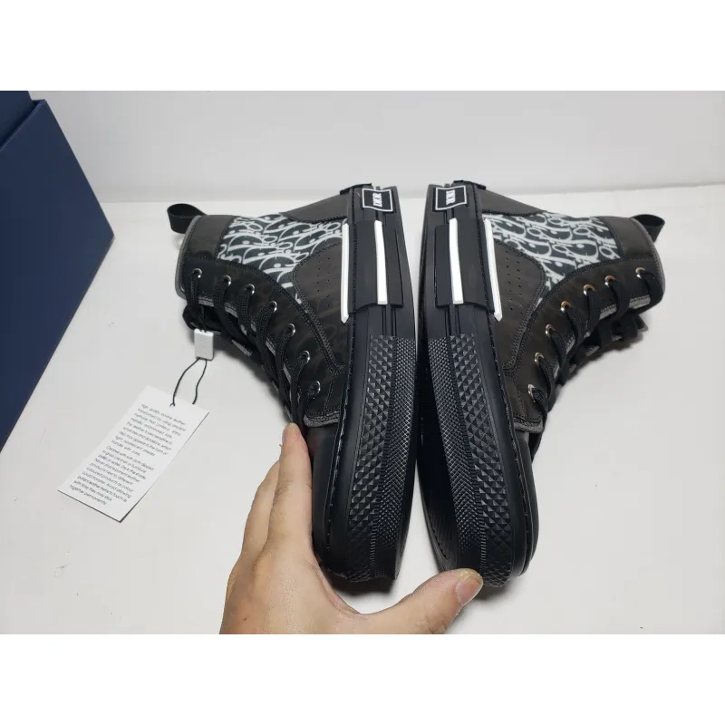 LJR Dior B23 High Top Canvas Oblique Black, 3SH118YJP_H960