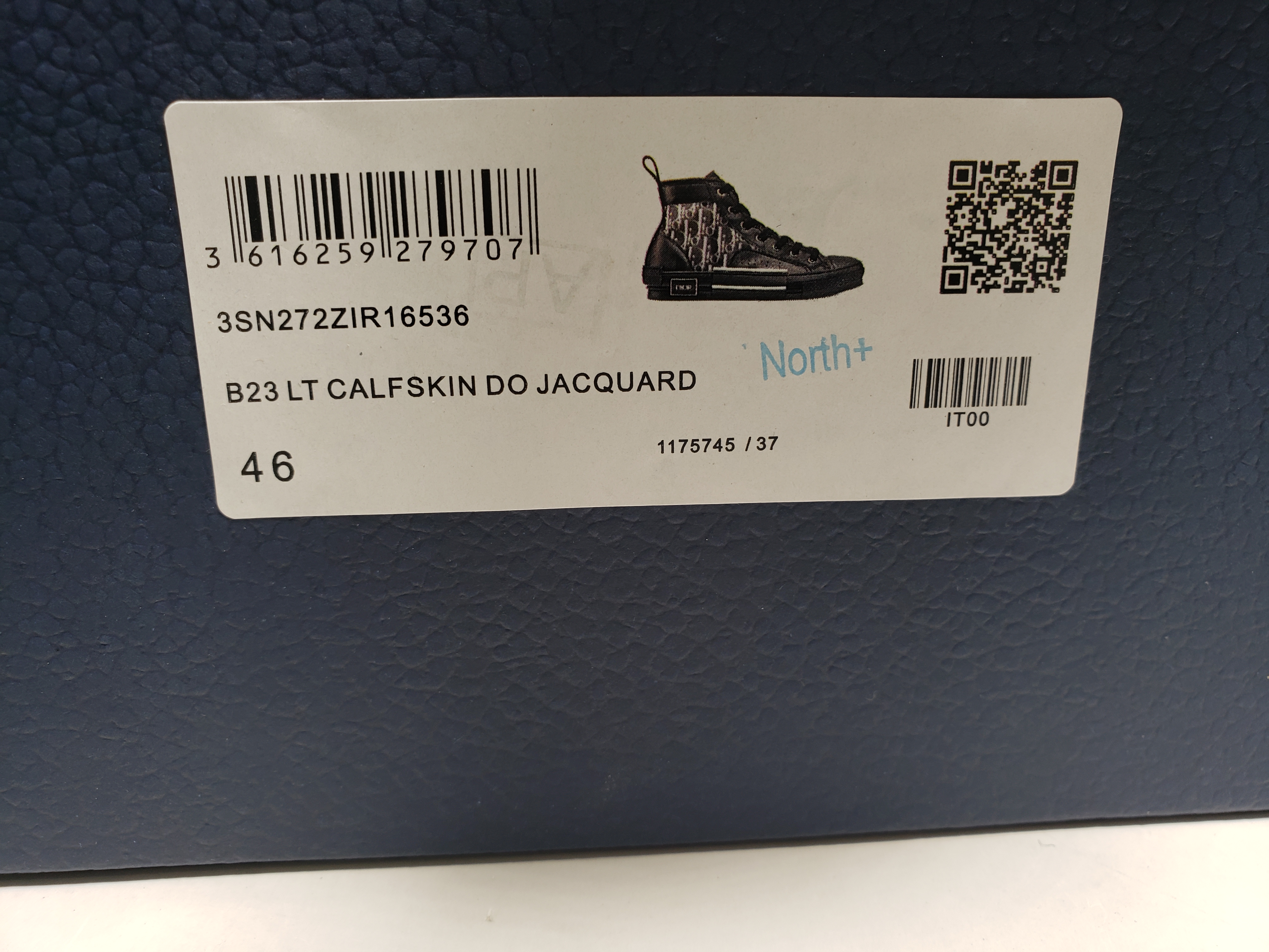 LJR Dior B23 High Top Canvas Oblique Black, 3SH118YJP_H960