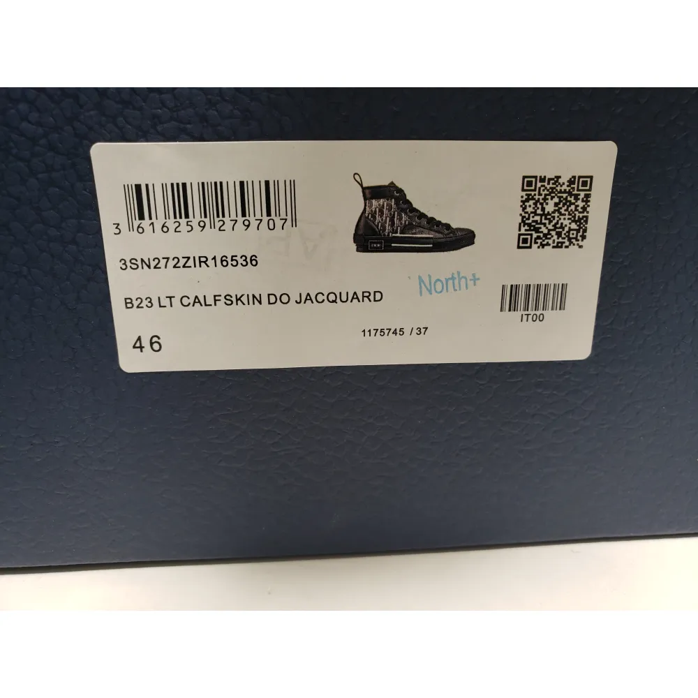 LJR Dior B23 High Top Canvas Oblique Black, 3SH118YJP_H960