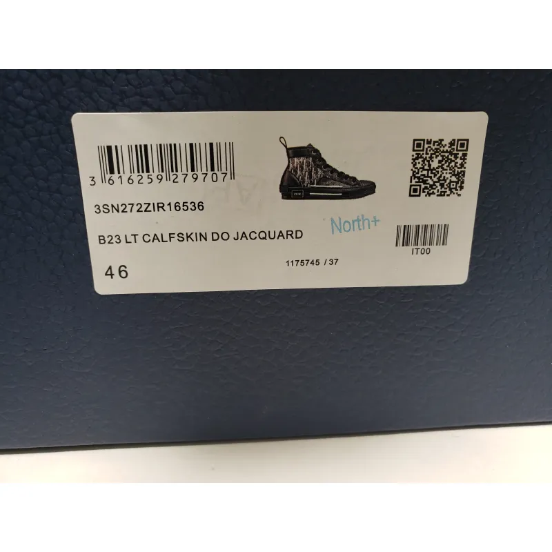 LJR Dior B23 High Top Canvas Oblique Black, 3SH118YJP_H960