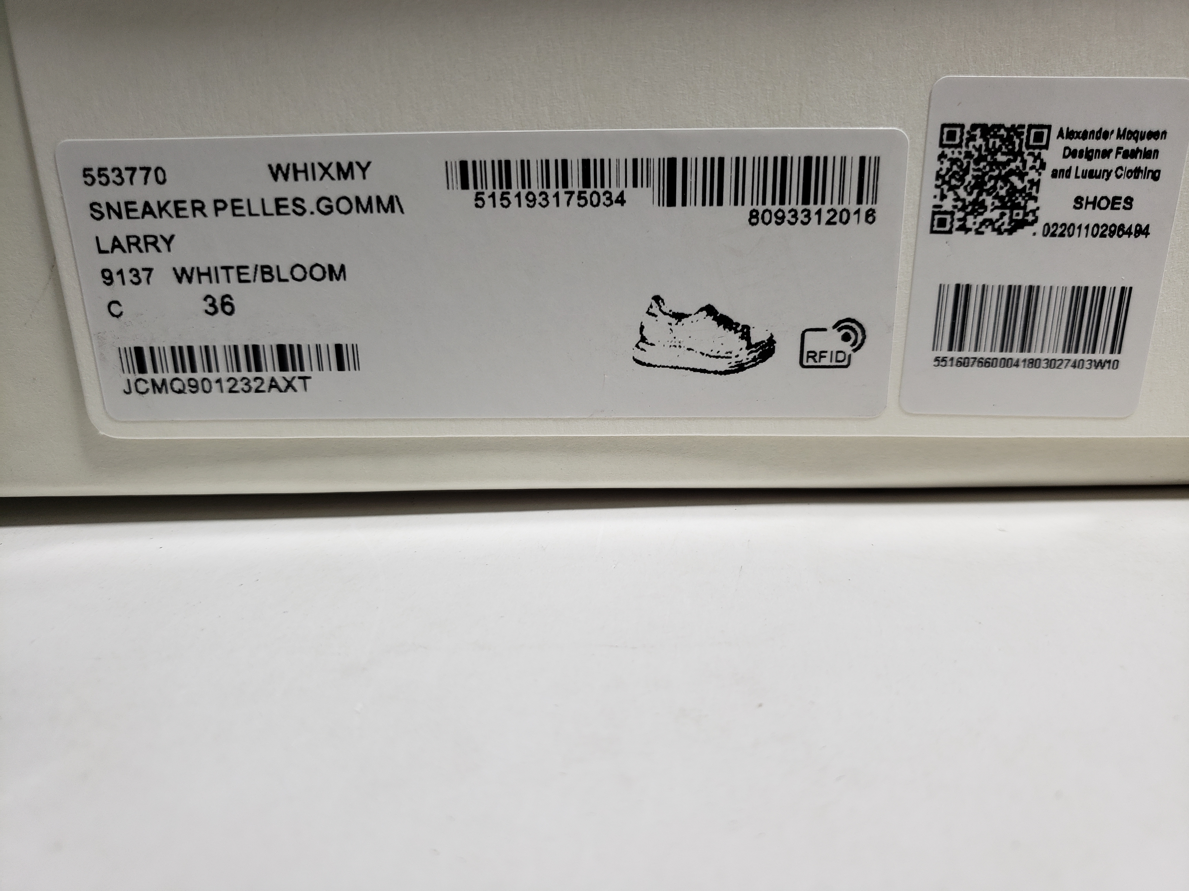 LJR Alexander McQueen Sneaker Black Velvet