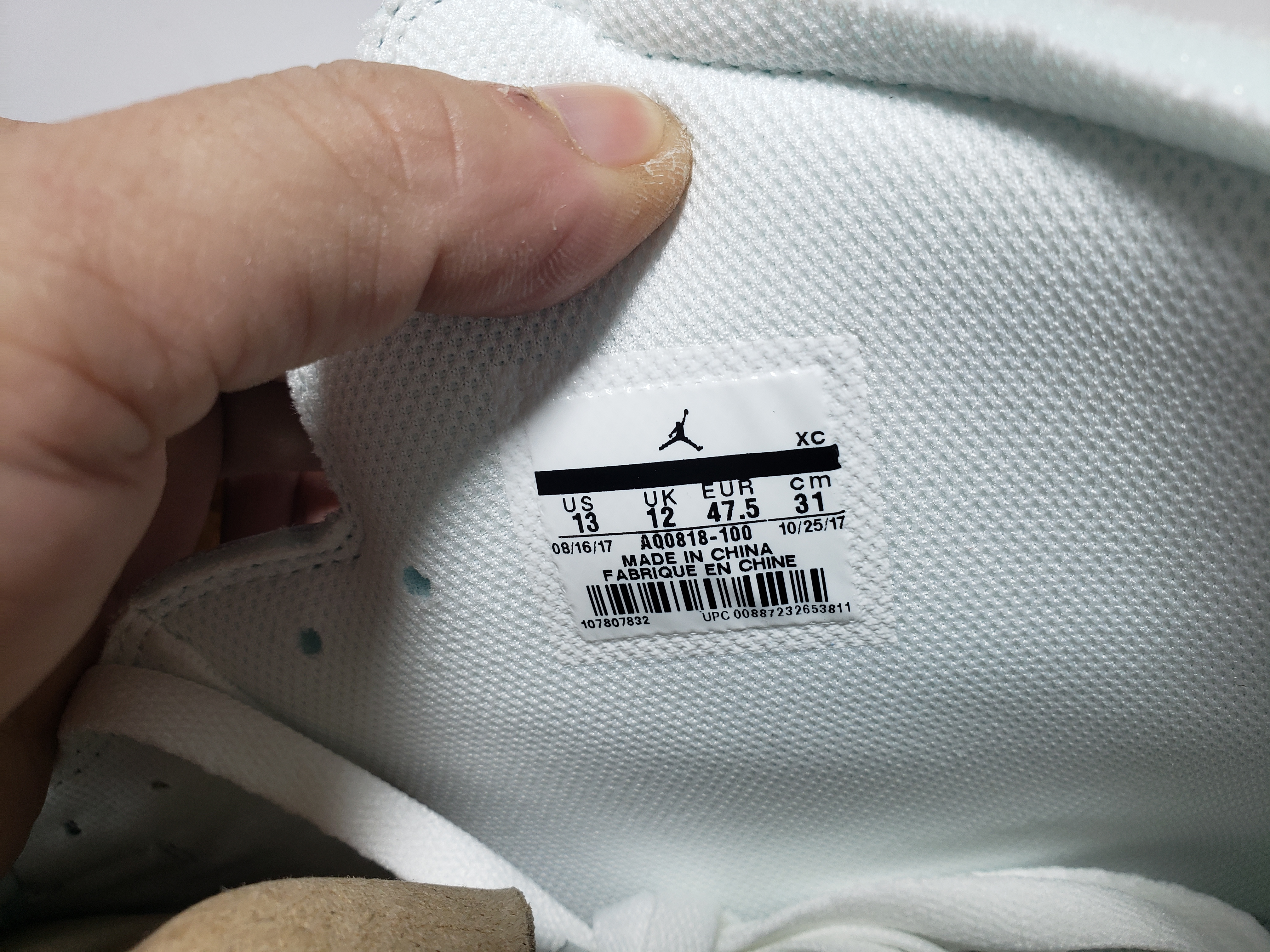 LJR Jordan 1 Retro High Off-White White,AQ0818-100