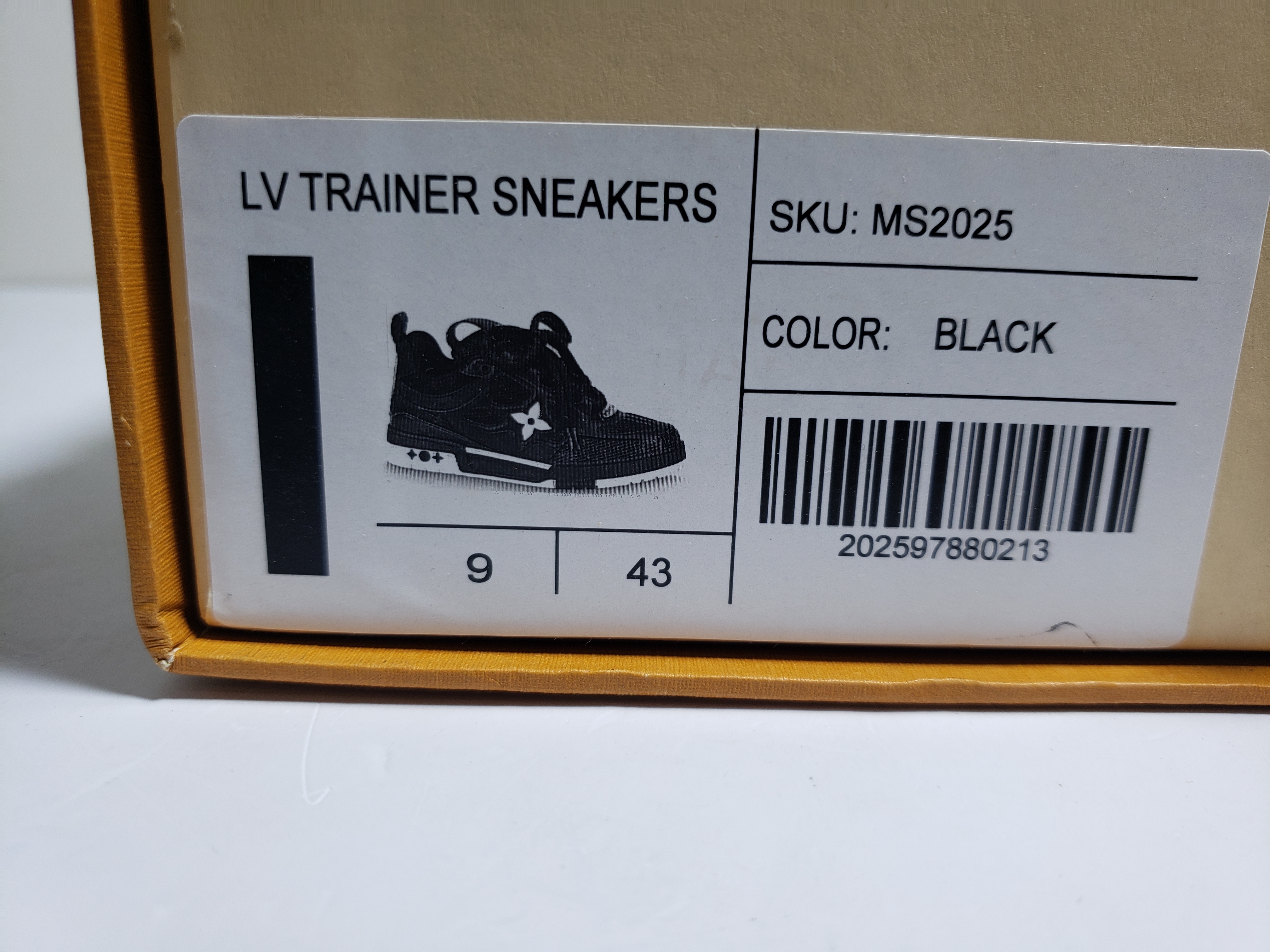 LJR Louis Vuitton Leather lace up Fashionable Board Shoes Black