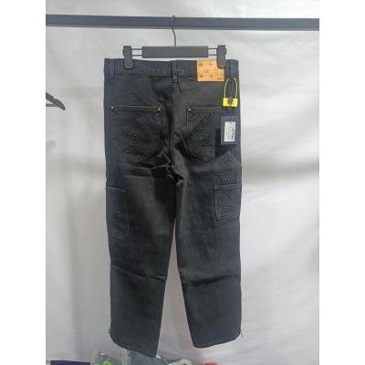 Louis Vuitton Black Monogram Carpenter Pants 02