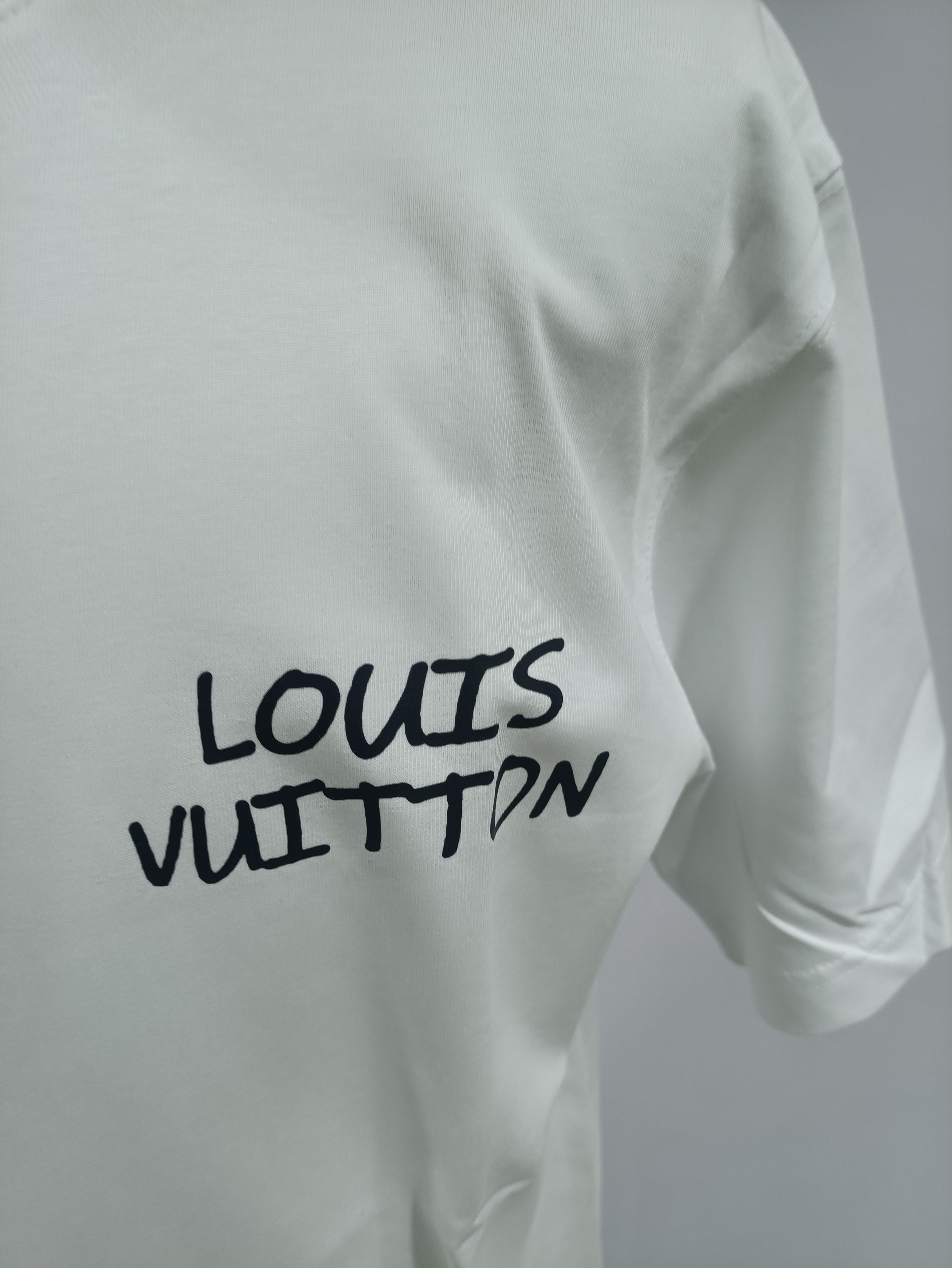 Louis Vuitton back flower print T-Shirts white