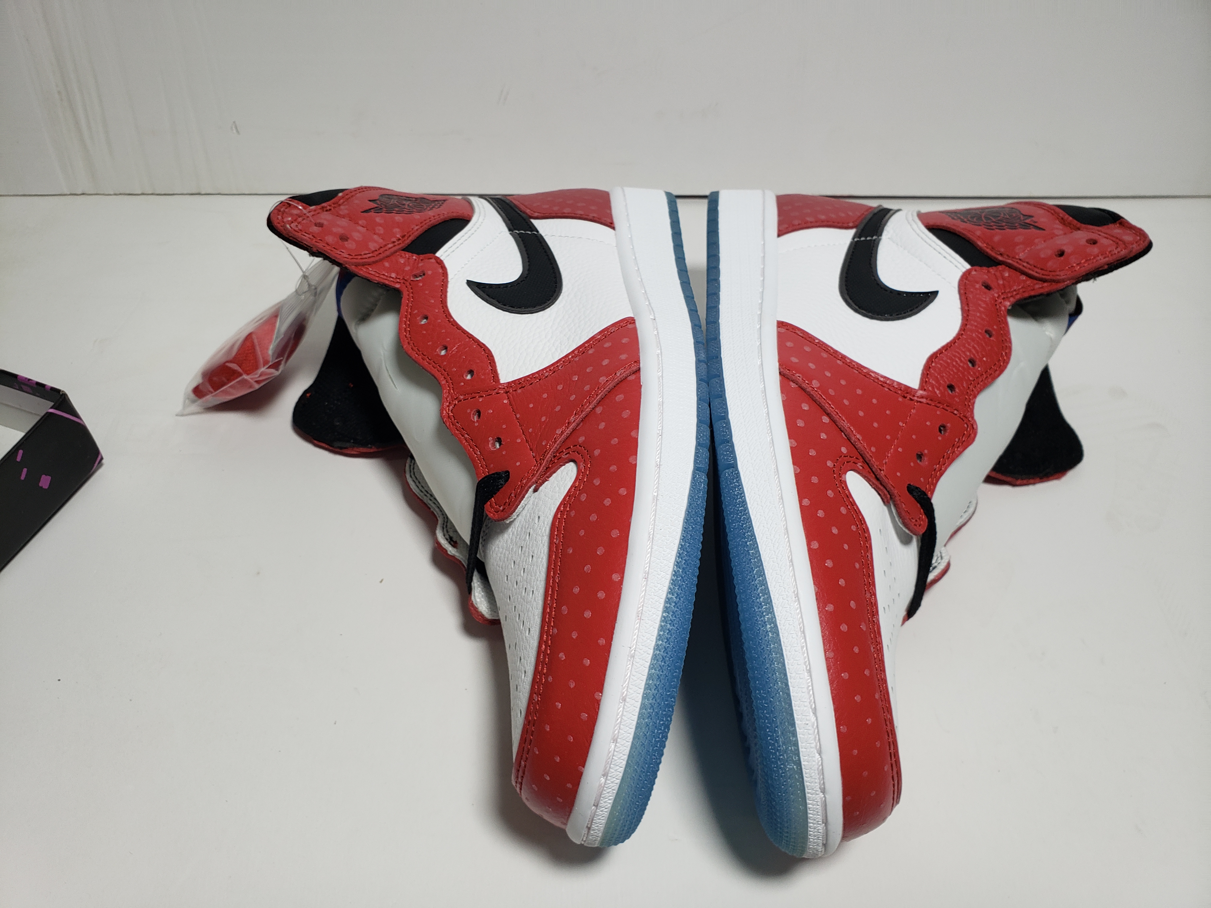 LJR Jordan 1 Retro High Spider-Man Origin Story，555088-602 