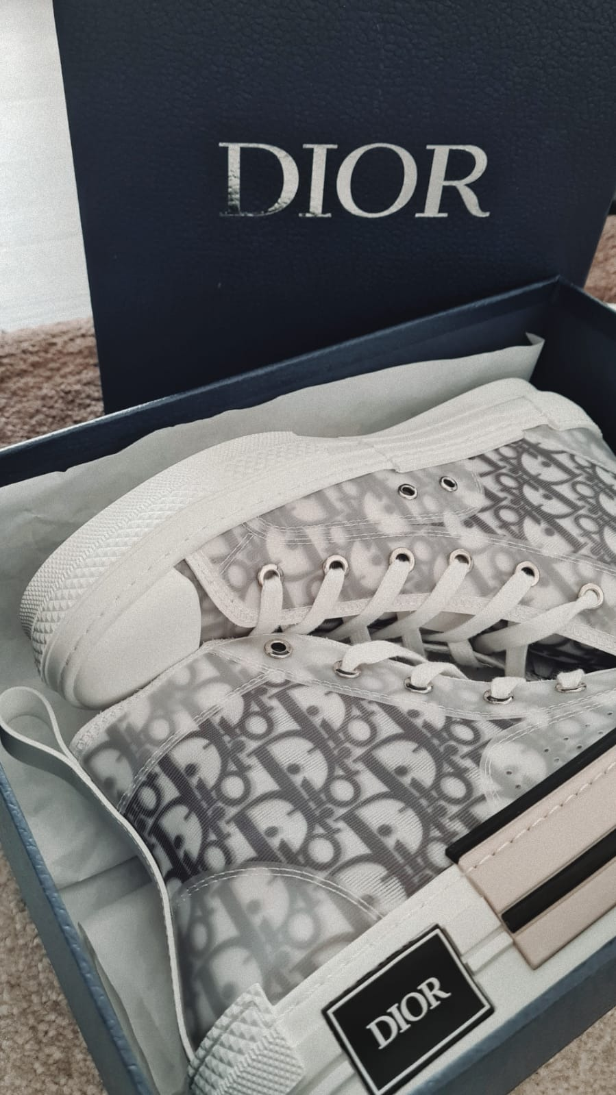 LJR Dior B23 High Top Logo Oblique, 3SH118YJP_H069 review talon