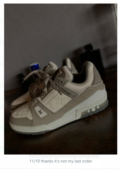 LJR Louis Vuitton Trainer Grey White,VL1210 review zion