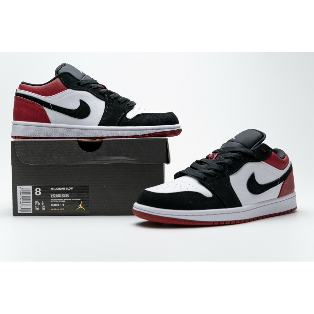  Air Jordan 1 Low Black Toe reps, 553560-116