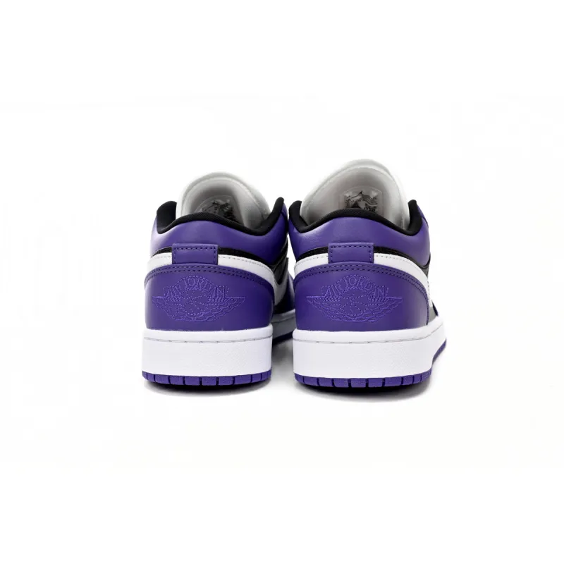 Air Jordan 1 Low Black Purple Splice reps,553558-501 