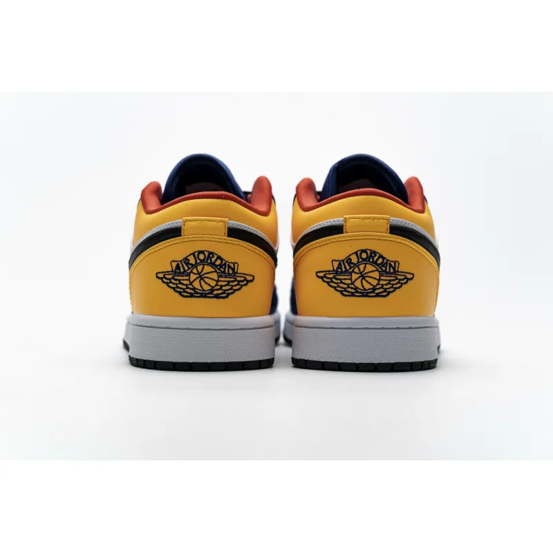 Air Jordan 1 Low Blue Yellow Orange reps, 553558-123