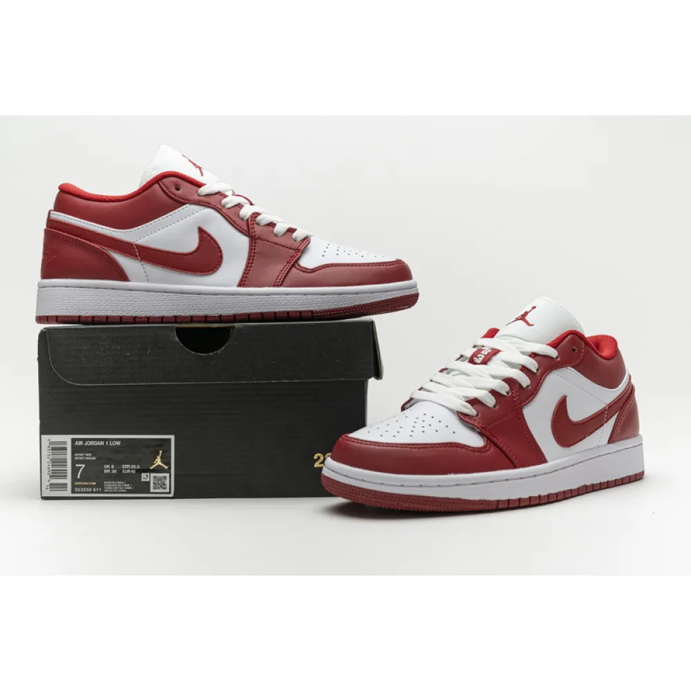 Air Jordan 1 Low Sport Red reps,553558-611