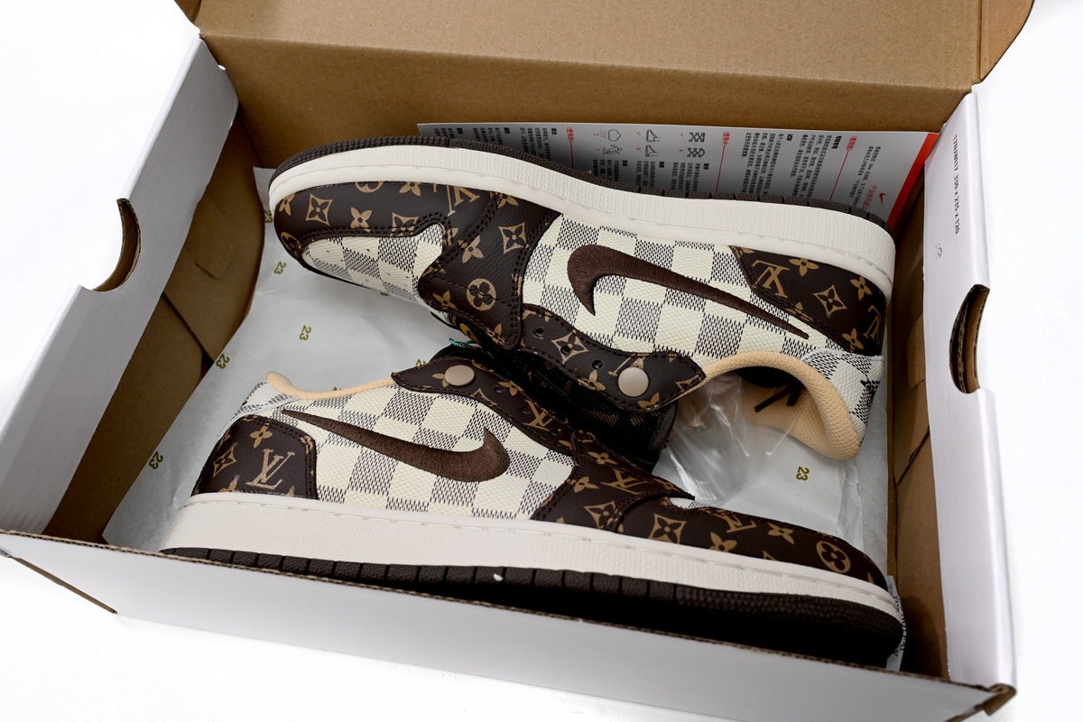 Air Jordan 1 Low Green LV Co Bran Ding reps,AV3918-298