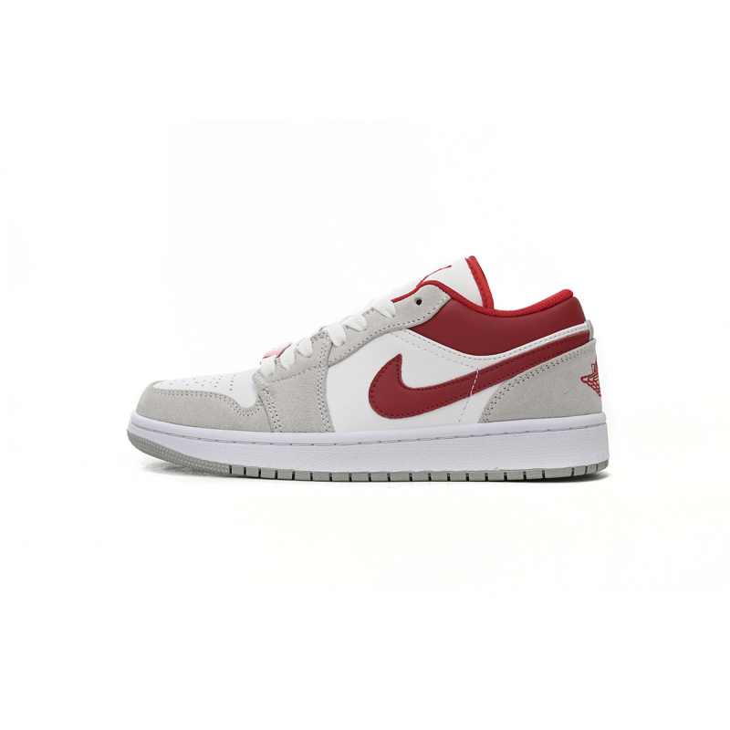 Air Jordan 1 Low Light Smoke Grey Gym Red reps,DC6991-016
