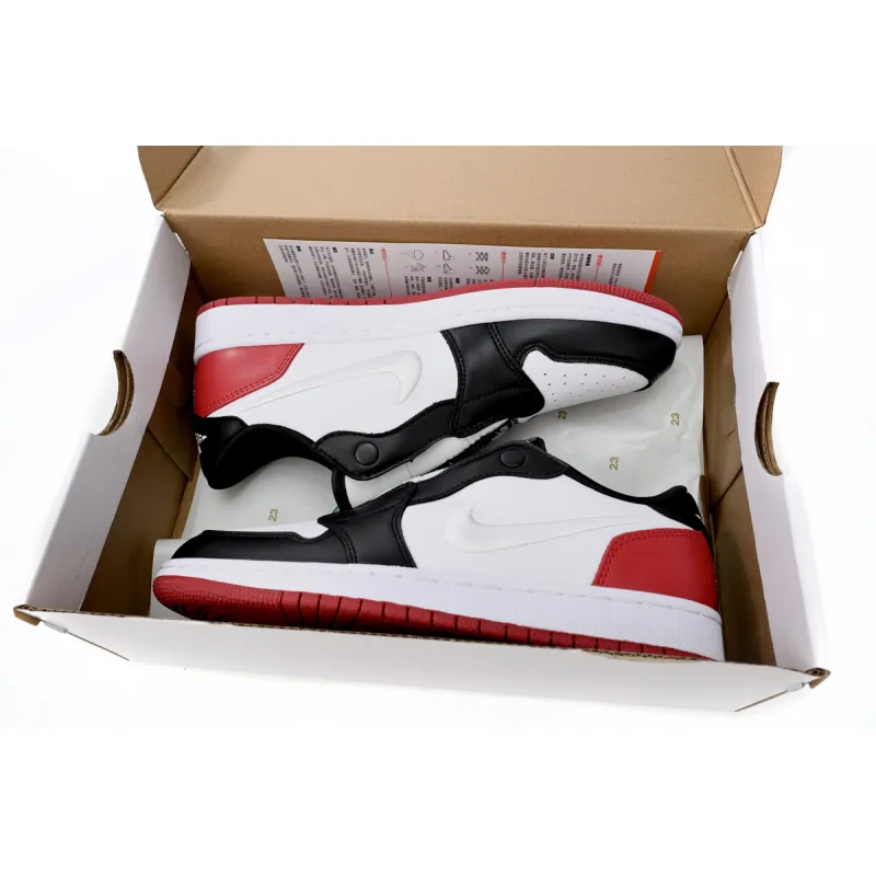 Air Jordan 1 Low Slip WMNS Black White Red reps,AV3918-102 