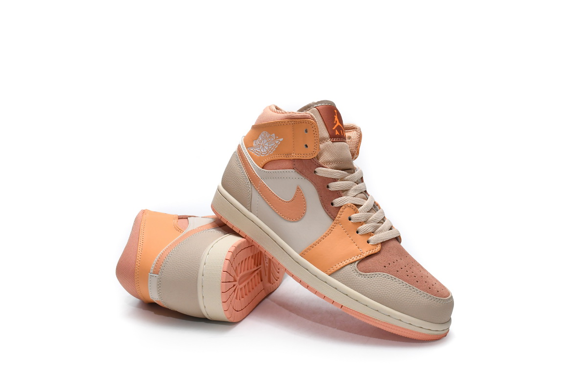 Air Jordan 1 Mid Apricot Orange reps,DH4270-800
