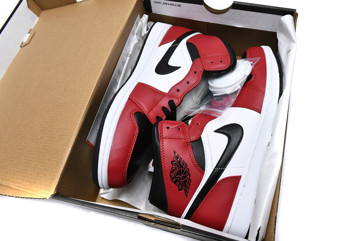 Air Jordan 1 Mid Chicago Black Toe reps,554724-069