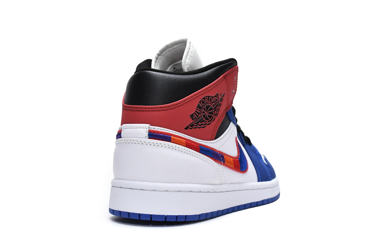 Air Jordan 1 Mid SE “Multi-Color Swoosh” reps,852542-146