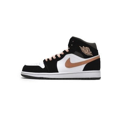Air Jordan 1 Mid SE Peach Mocha reps,DH0210-100 01