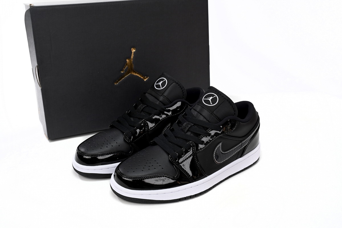 Air Jordan aj1 Low Vintage Black And White reps,DD1650-001