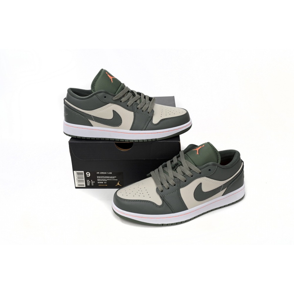 Air Jordan 1 Low Bean Paste Green reps,553558-121