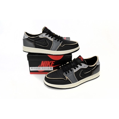 Air Jordan 1 Low Black Grey reps,DV0982-006 02