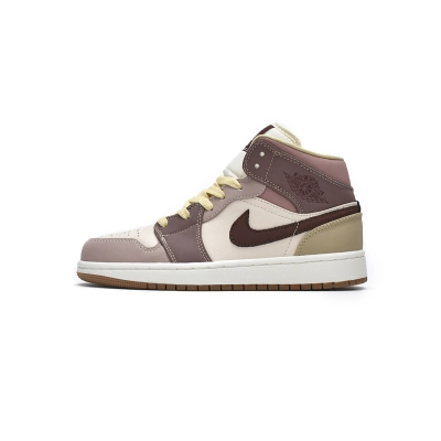 Air Jordan 1 Mid Brown Tan reps,DO7440-821 01