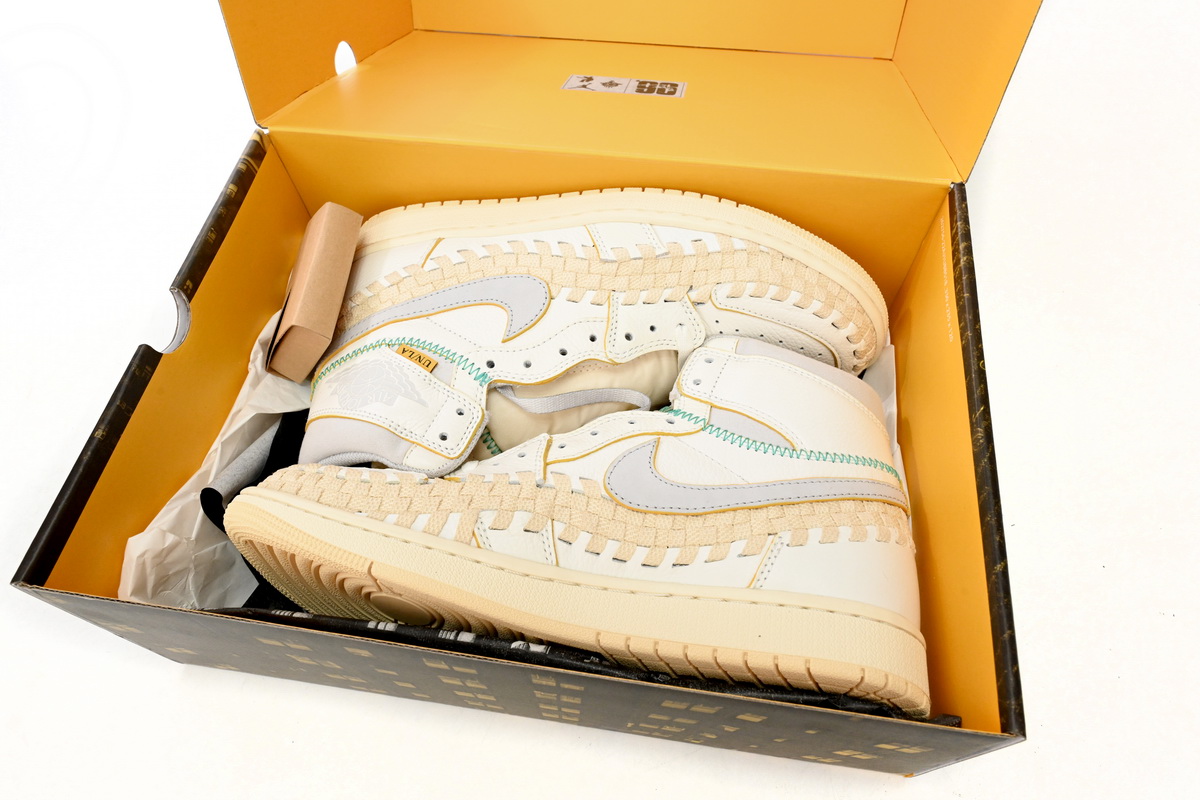 Union x Air Jordan 1 High OG “Woven” reps,FD2565-100